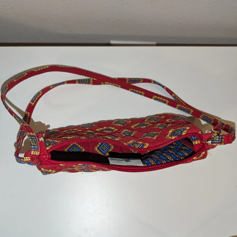 COPY - ๐ $3/$15 Vera Bradley "Villa Red" Small Crossbody Purse - Picture 7 of 16